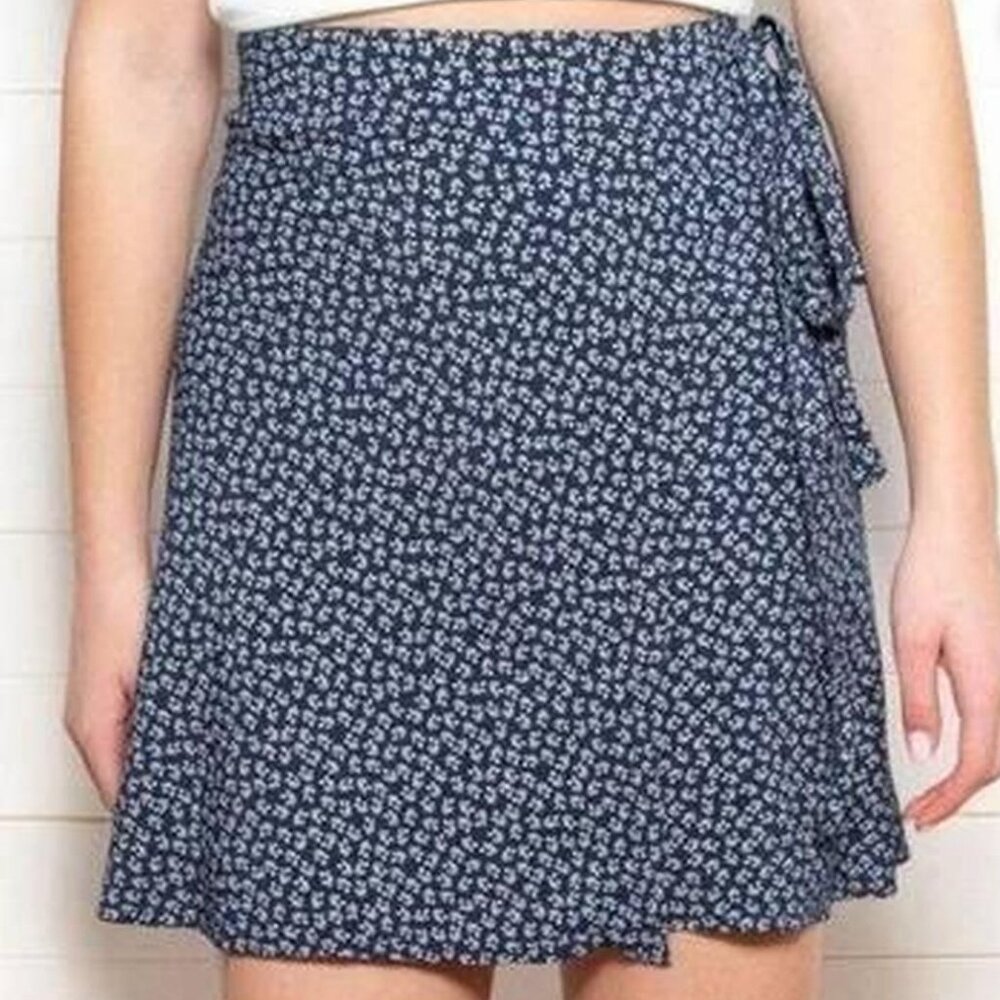 Brandy Melville Floral Wrap Skirt